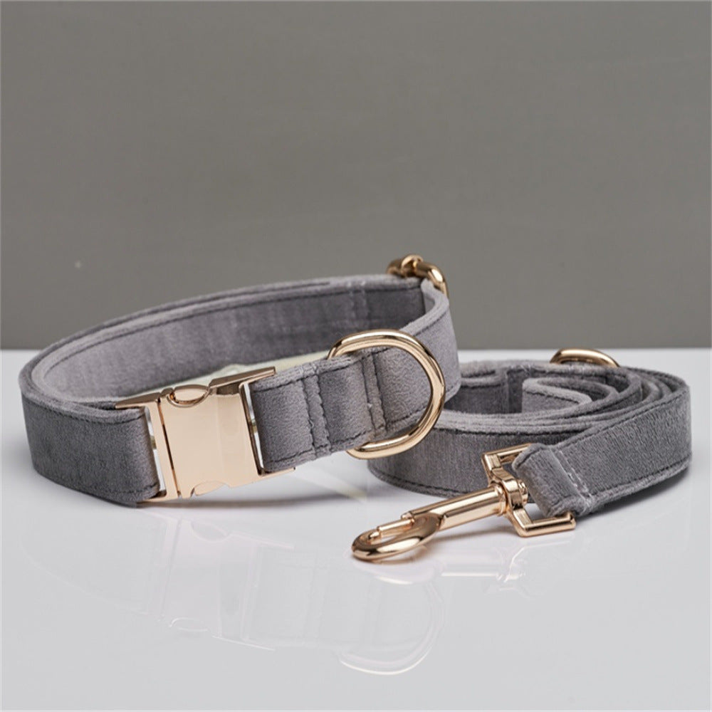 Elegant Velvet Collar & Leash - Soft, Stylish & Sweet