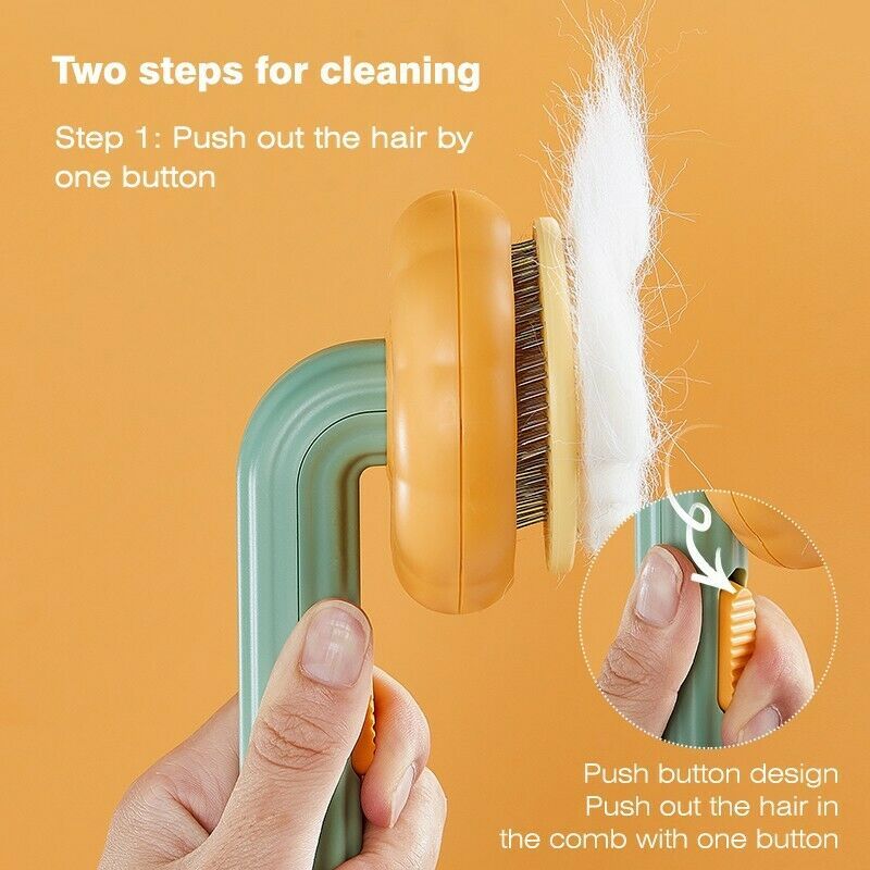 Self-Cleaning Slicker Brush – Easy Grooming for Dogs & Cats