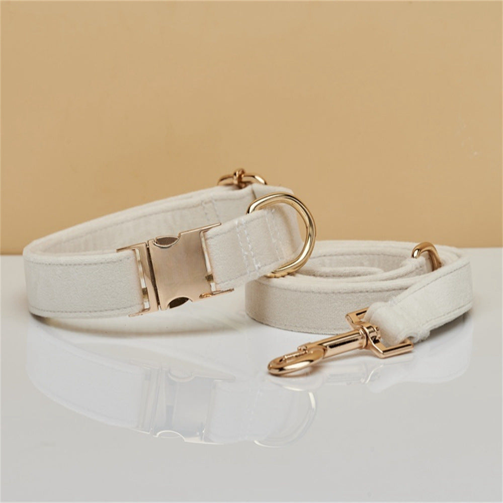 Elegant Velvet Collar & Leash - Soft, Stylish & Sweet