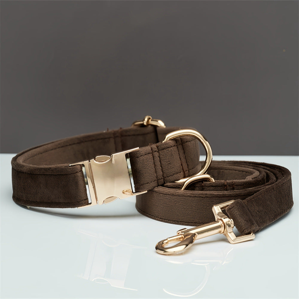 Elegant Velvet Collar & Leash - Soft, Stylish & Sweet