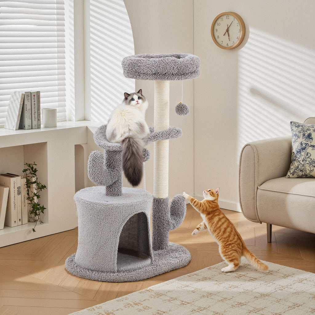 Cozy Cat Tree Tower – Scratch, Play & Relax