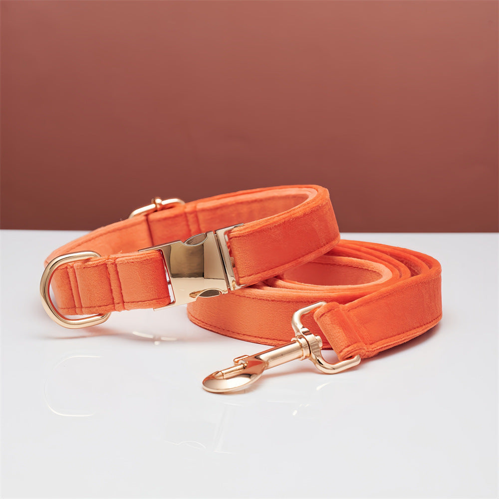 Elegant Velvet Collar & Leash - Soft, Stylish & Sweet
